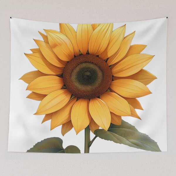 Item preview, Radiant Blooms: Minimalist Sunflower Art designed and sold by AI-Only Creations.