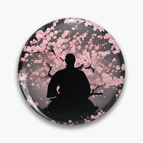 Item preview, Warrior's meditation under the blooming cherry tree designed and sold by Aquillashop.