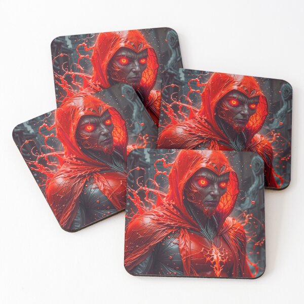 Item preview, Red Powerful Alien Superhero designed and sold by TheArtOfPat.