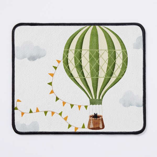 Item preview, Cat in A Balloon Watercolor designed and sold by TheDailyArt.