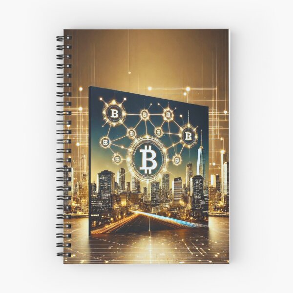 Item preview, Digital Fusion: Bitcoin and the Urban Skyline designed and sold by Marinaso.
