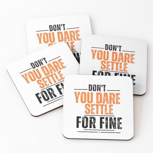 Item preview,  don't you dare settle for fine designed and sold by belladesign7.