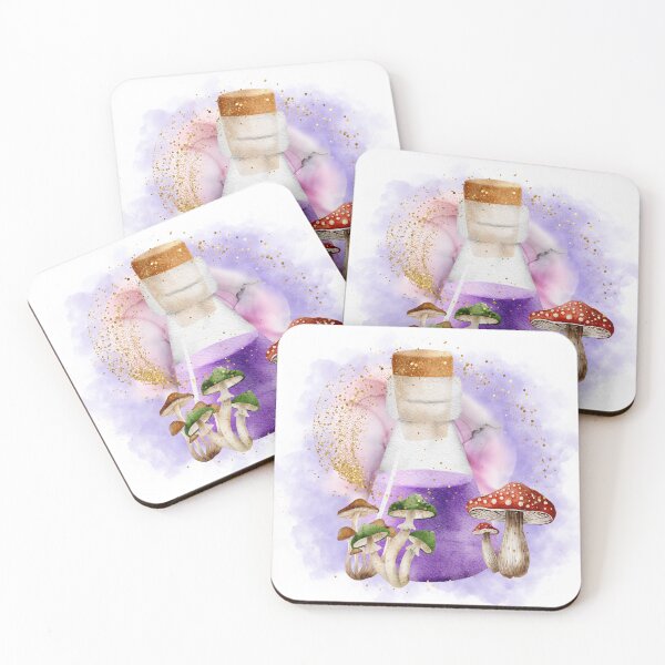 Item preview, Apothecary Bottle and Toadstools designed and sold by WildWoodlandWitch.