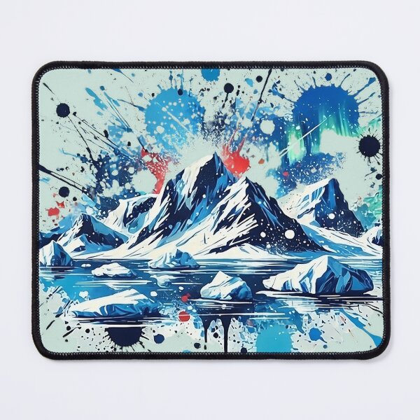 Item preview, Arctic splatter art designed and sold by PetPaletteCards.