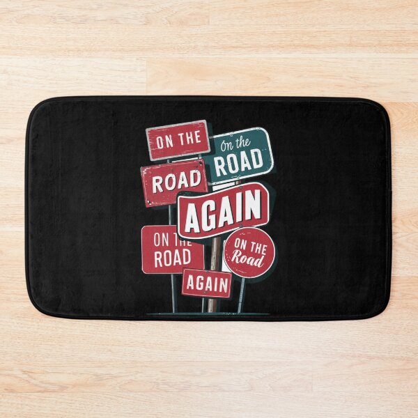 Item preview, ROAD TRIP VINTAGE SIGNS - ON THE ROAD AGAIN designed and sold by justyna-s28.