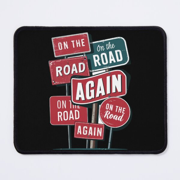 Item preview, ROAD TRIP VINTAGE SIGNS - ON THE ROAD AGAIN designed and sold by justyna-s28.