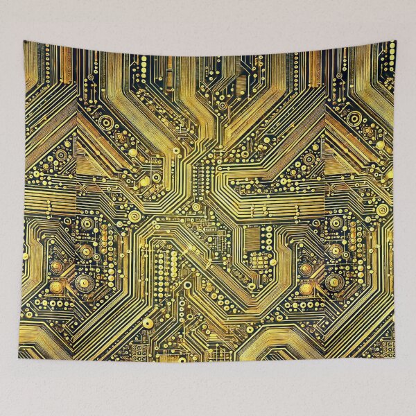 Item preview, Detailed golden circuit designed and sold by Marinaso.