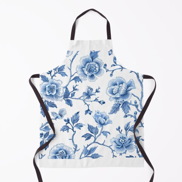 Item preview, Blue and White Floral Pattern designed and sold by LyricalsArtwork.