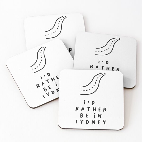Item preview, I'd Rather be in Sydney | Typography Design | Minimalist Aesthetic designed and sold by RM-Journey.