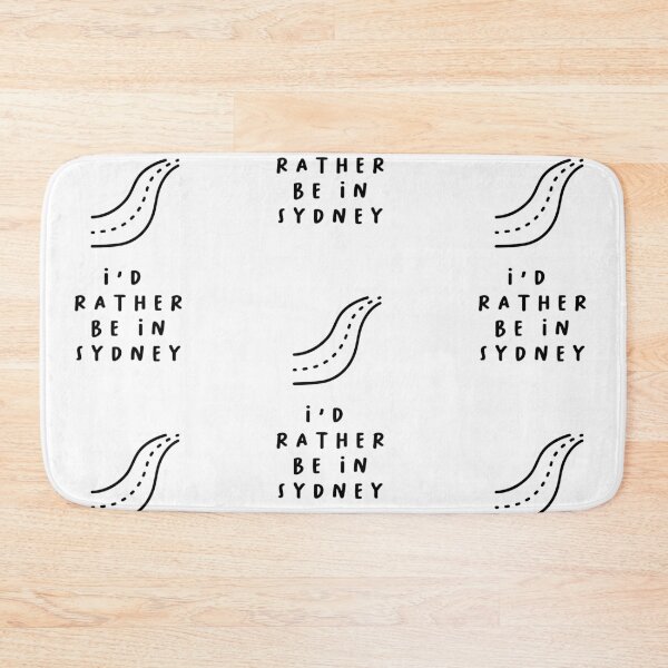 Item preview, I'd Rather be in Sydney | Typography Design | Minimalist Aesthetic designed and sold by RM-Journey.