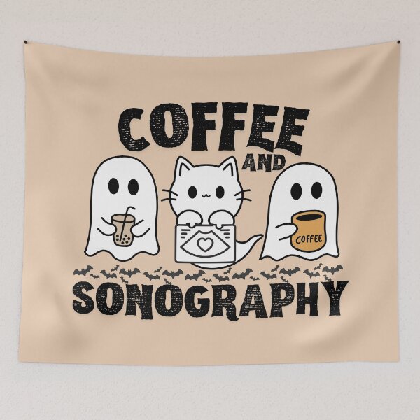 Item preview, Coffee Halloween Costume Sonography Ghost Sonographer designed and sold by SunfullyYours.