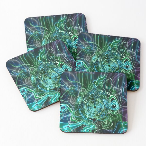Item preview, Trippy Psychedelic Space Green Supernova designed and sold by AuroraXGreen.
