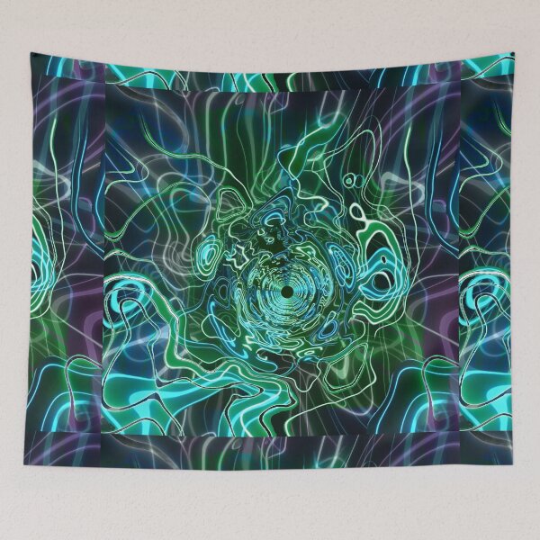Item preview, Trippy Psychedelic Space Green Supernova designed and sold by AuroraXGreen.