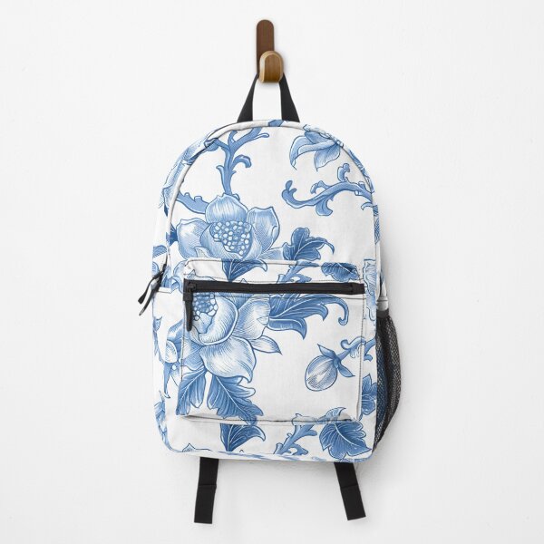 Item preview, Blue and White Floral Pattern designed and sold by LyricalsArtwork.