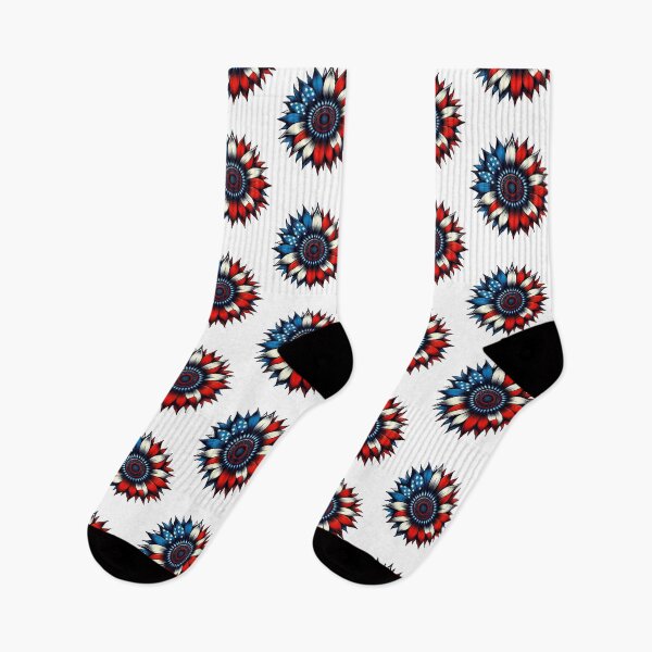 Item preview, Patriotic Sunflower – Red, White & Blue designed and sold by Mr-3.
