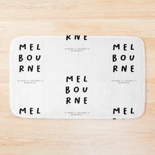 Item preview, Melbourne | Typography Design | Design Map Coordinates designed and sold by RM-Journey.
