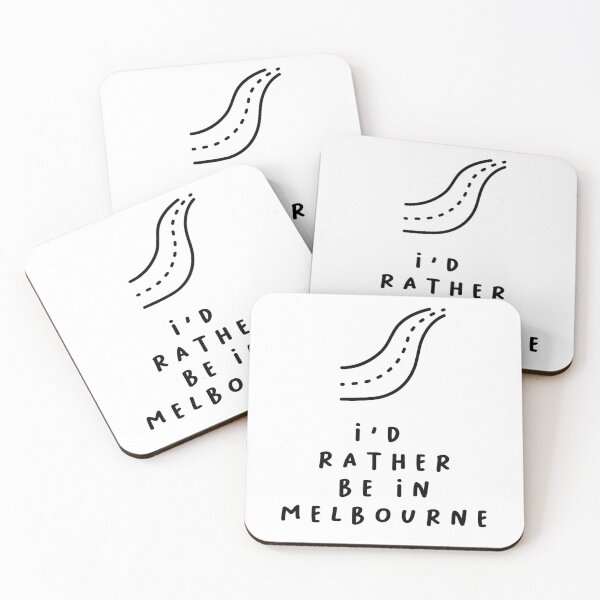 Item preview, I'd Rather be in Melbourne | Typography Design | Minimalist Aesthetic designed and sold by RM-Journey.