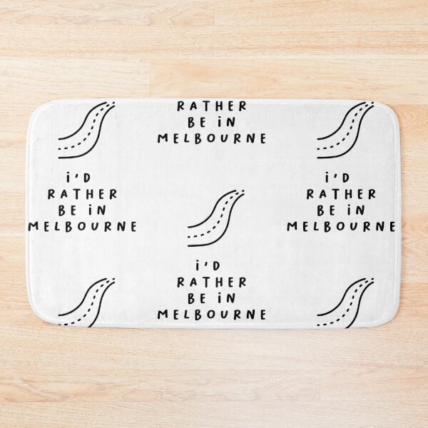 Item preview, I'd Rather be in Melbourne | Typography Design | Minimalist Aesthetic designed and sold by RM-Journey.