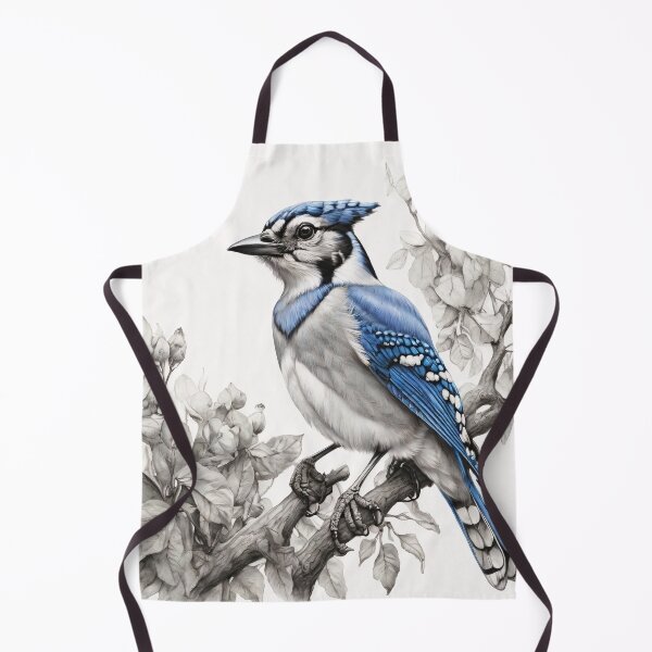 Item preview, Black and White Blue Jay designed and sold by Pencil-Art.