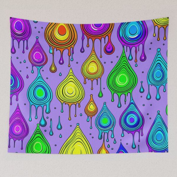 Item preview, Colorful Drip Pattern - Vibrant and Dynamic Art designed and sold by SportyAndArtful.