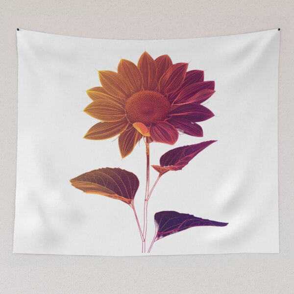 Item preview, Golden Glow: Minimalist Sunflower Design designed and sold by AI-Only Creations.