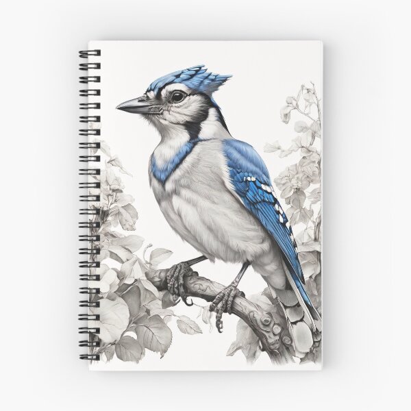 Item preview, Black and White Blue Jay designed and sold by Pencil-Art.