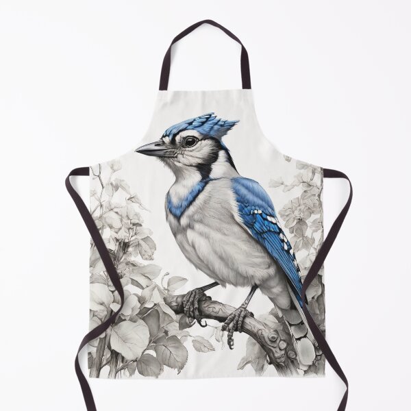 Item preview, Black and White Blue Jay designed and sold by Pencil-Art.