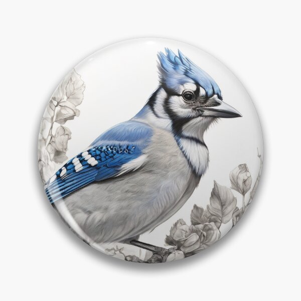 Item preview, Black and White Blue Jay designed and sold by Pencil-Art.