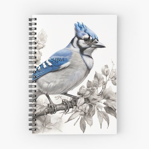 Item preview, Black and White Blue Jay designed and sold by Pencil-Art.
