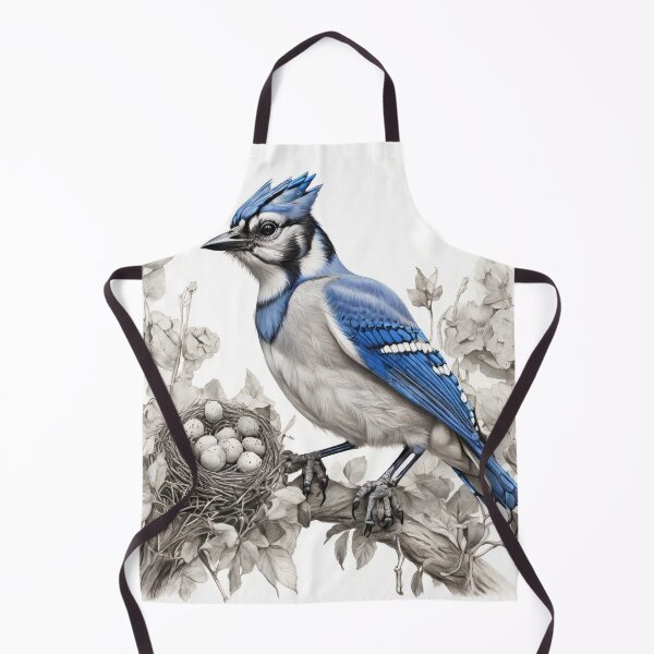 Item preview, Black and White Blue Jay designed and sold by Pencil-Art.