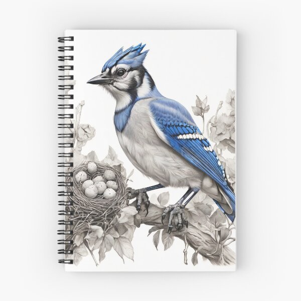 Item preview, Black and White Blue Jay designed and sold by Pencil-Art.