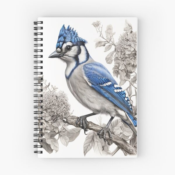 Item preview, Black and White Blue Jay designed and sold by Pencil-Art.