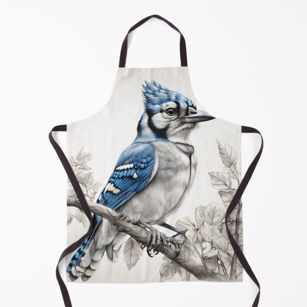 Item preview, Black and White Blue Jay designed and sold by Pencil-Art.