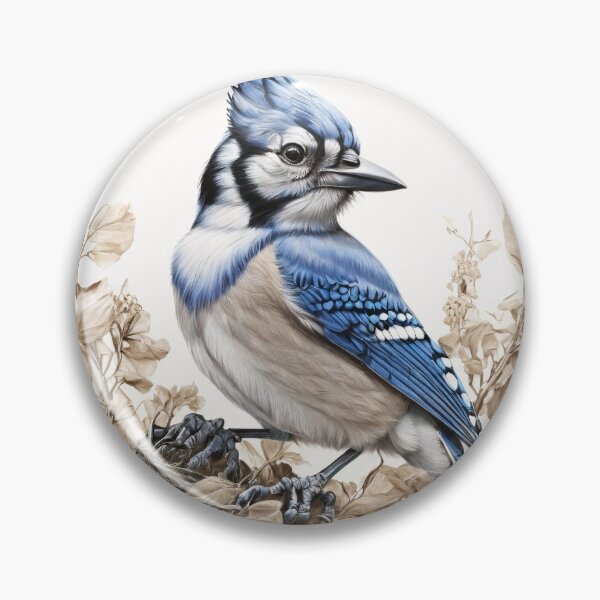Item preview, Black and White Blue Jay designed and sold by Pencil-Art.