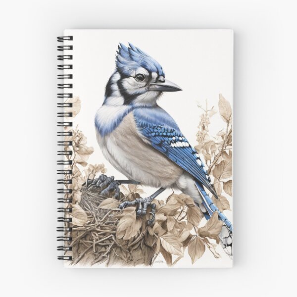 Item preview, Black and White Blue Jay designed and sold by Pencil-Art.