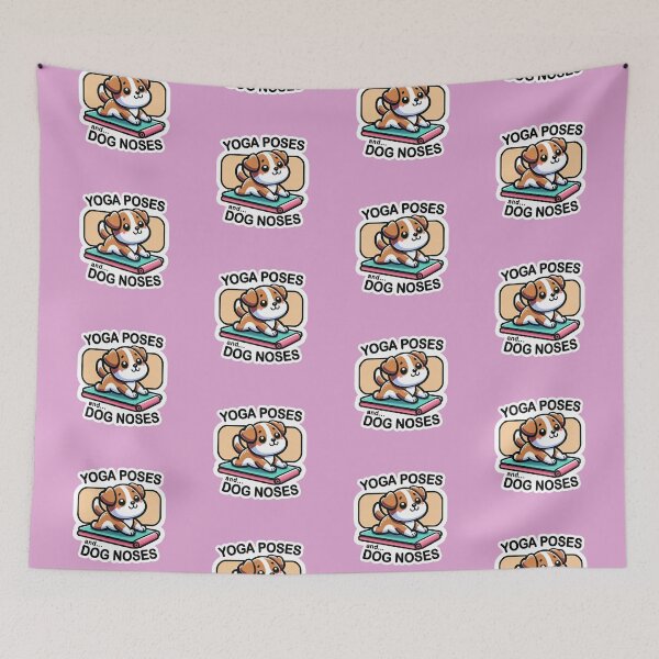Item preview, Cute Dog Doing Yoga designed and sold by MoniushkoArt.