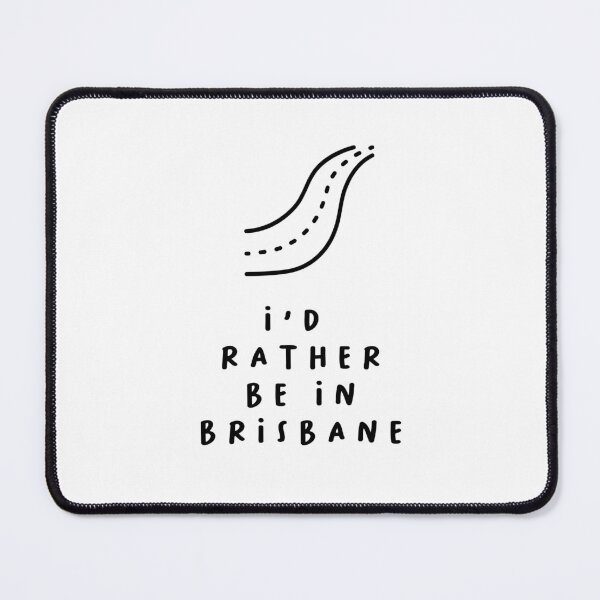 Item preview, I'd Rather be in Brisbane | Typography Design | Minimalist Aesthetic designed and sold by RM-Journey.