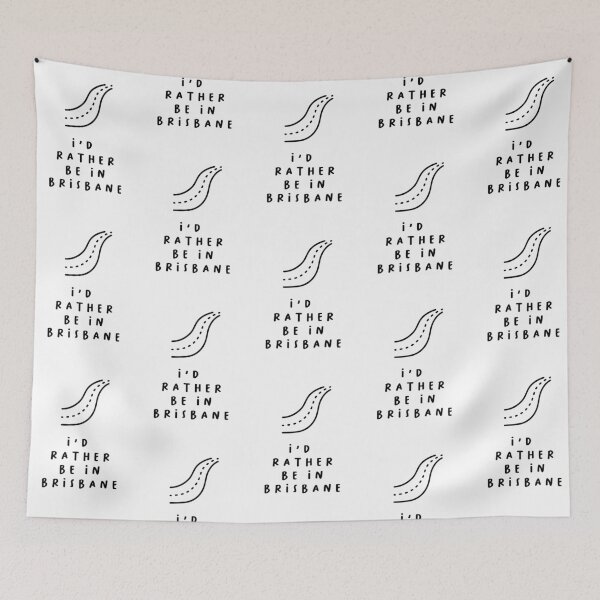 Item preview, I'd Rather be in Brisbane | Typography Design | Minimalist Aesthetic designed and sold by RM-Journey.
