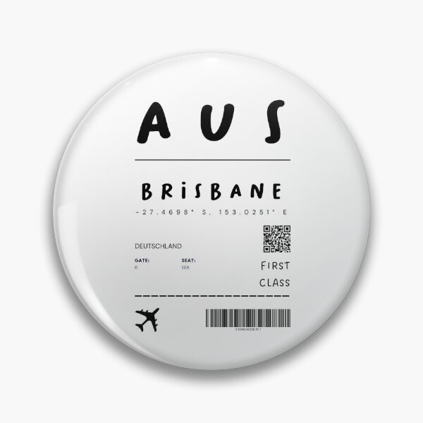 Item preview, Brisbane | Plane Ticket Design | Traveling | Tourists designed and sold by RM-Journey.