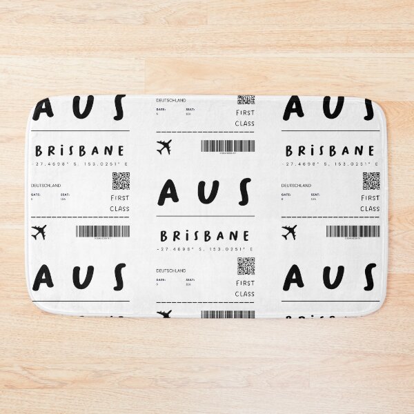 Item preview, Brisbane | Plane Ticket Design | Traveling | Tourists designed and sold by RM-Journey.