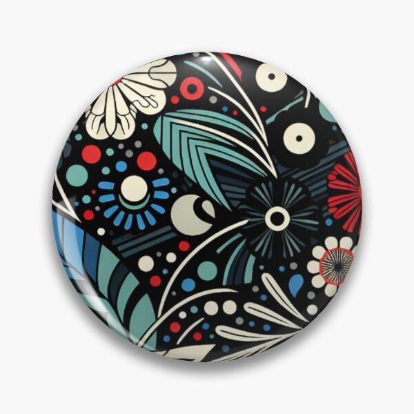 Item preview, Bold Retro Floral Pattern - Vibrant and Playful Art designed and sold by SportyAndArtful.