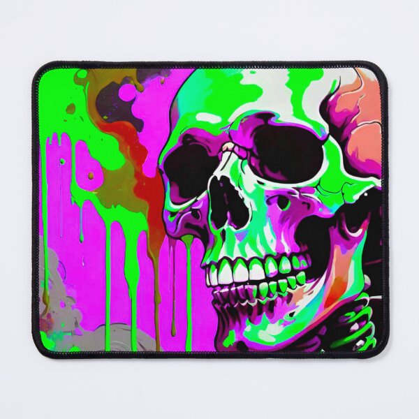 Item preview, Vivid Chaos: Skull with Paint Splatter designed and sold by GrizzlyCollective.