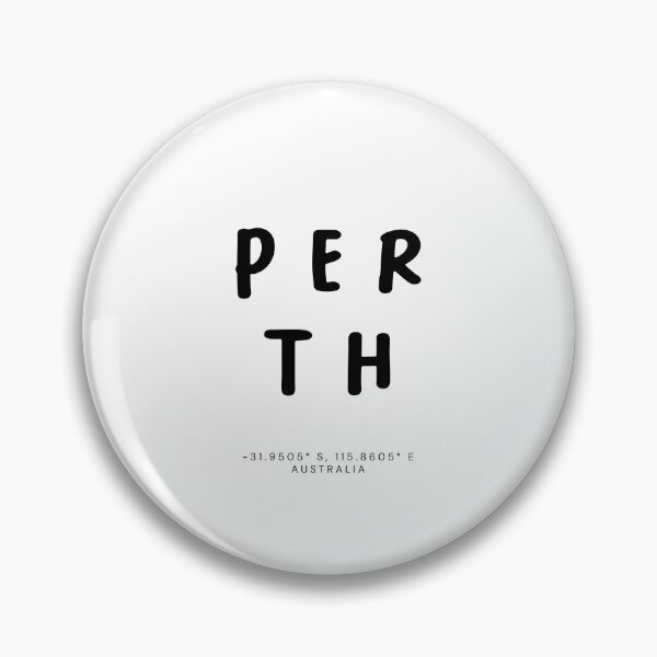 Item preview, Perth | Typography Design | Design Map Coordinates designed and sold by RM-Journey.