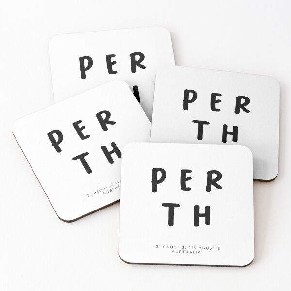 Item preview, Perth | Typography Design | Design Map Coordinates designed and sold by RM-Journey.