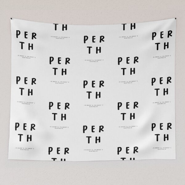 Item preview, Perth | Typography Design | Design Map Coordinates designed and sold by RM-Journey.