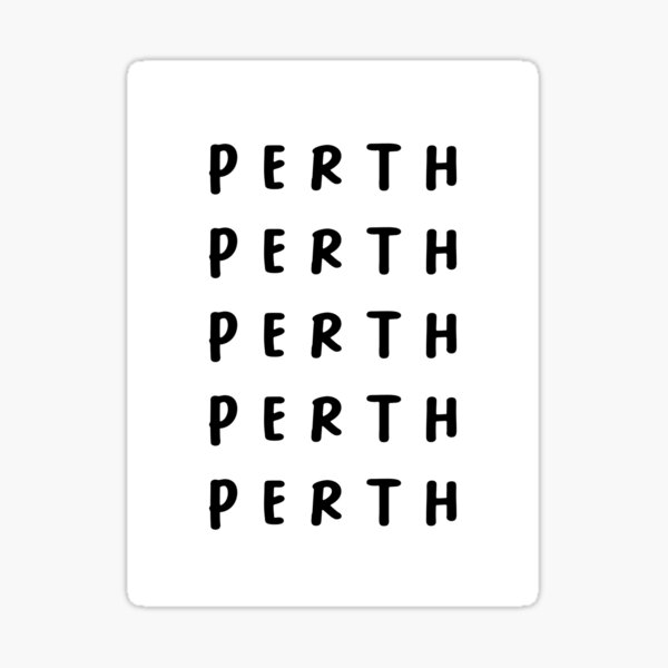 Item preview, Perth | Typography Design | Minimalist Aesthetic designed and sold by RM-Journey.