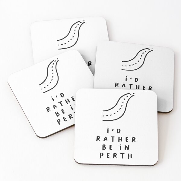 Item preview, I'd Rather be in Perth | Typography Design | Minimalist Aesthetic designed and sold by RM-Journey.