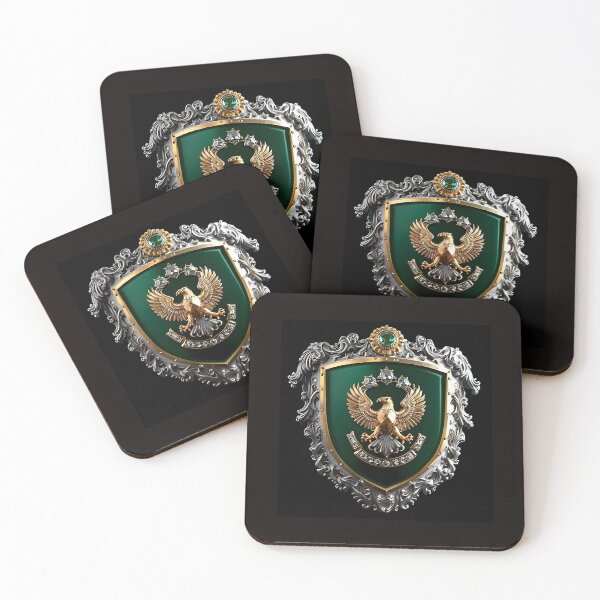 Item preview, Golden Emerald Diamond Falcon Shield designed and sold by Way Way Cool.
