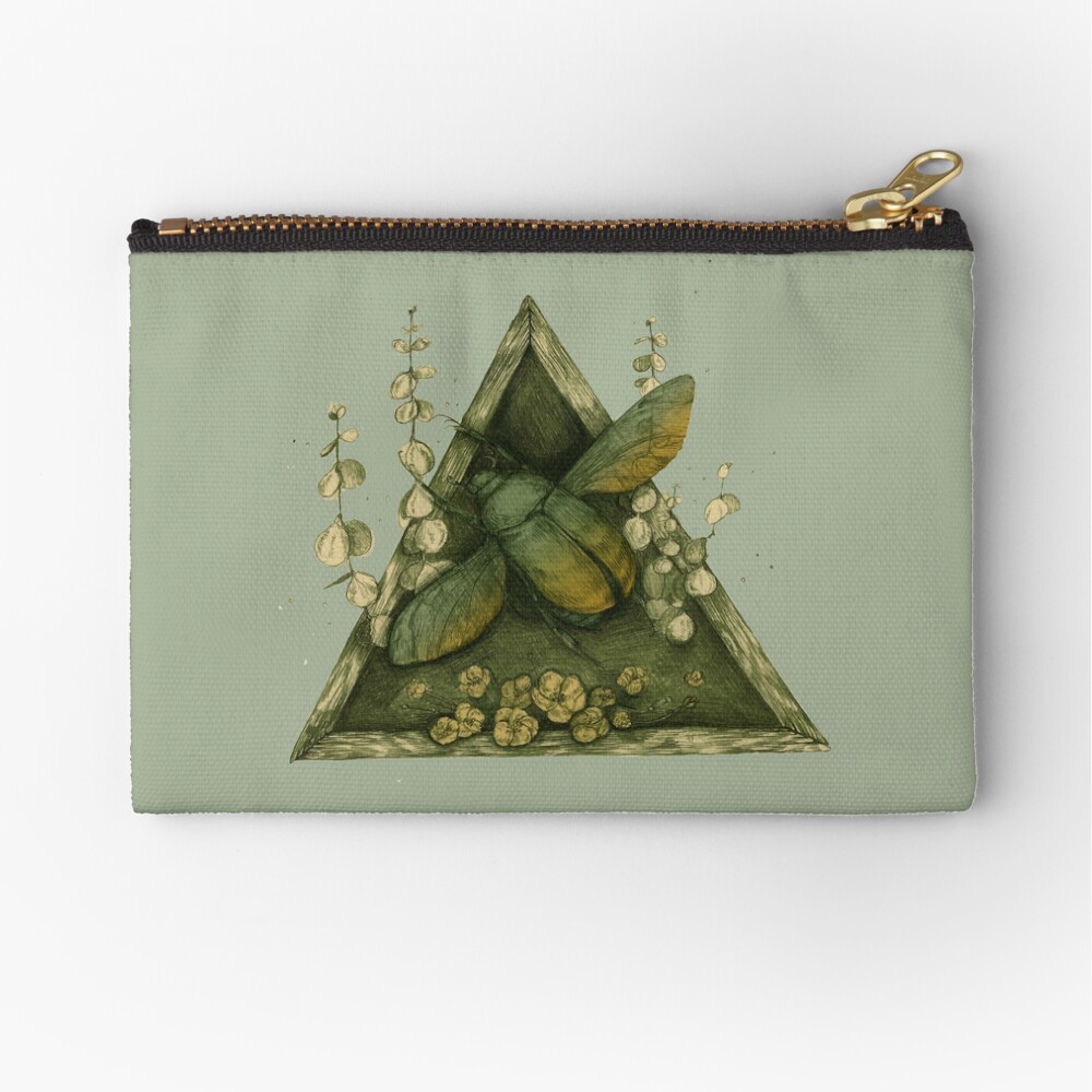 Flight - Ombre Beetle Zipper Pouch