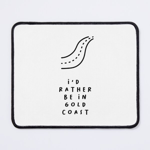 Item preview, I'd Rather be in Gold Coast | Typography Design | Minimalist Aesthetic designed and sold by RM-Journey.